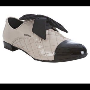 Prada quilted oxfords